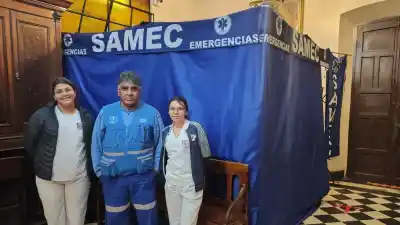 La fe moviliza a Salta: SAMEC refuerza la atención sanitaria en la Catedral durante El Milagro