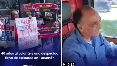 El último viaje del “Gomito”: la emotiva despedida que conmovió a la línea 103 tras 40 años de servicio