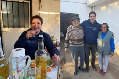 A horas de las urnas, el candidato que no dejó pasar la tradición y tomó té de ruda con caña