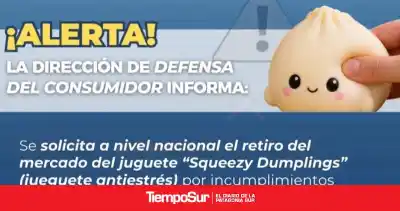 Alerta por un juguete tóxico: detectaron benceno en el 'Squeezy Dumplings' y lanzan controles en Río Gallegos