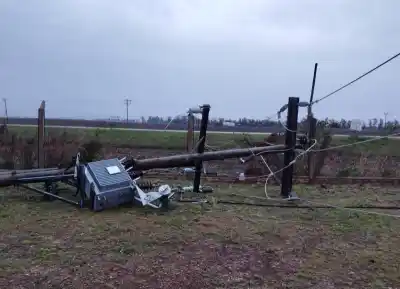 El temporal dejó postes caídos y vecinos sin luz: el plan de emergencia de Secheep para volver a conectar el Chaco