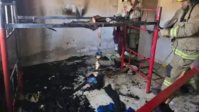 Alarma en Lampacito: el fuego devoró una vivienda y dejó pérdidas totales