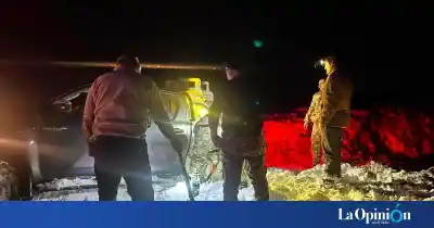 Varados por la nieve: el dramático rescate de una familia en una ruta de El Calafate