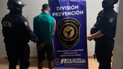 Barrio España, Las Termas: lo que encontró la policía en manos del joven que intentó escapar