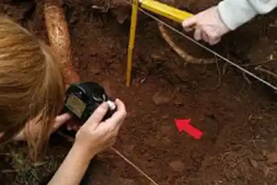 Quería armar una huerta en su patio y desenterró algo que paralizó a la policía