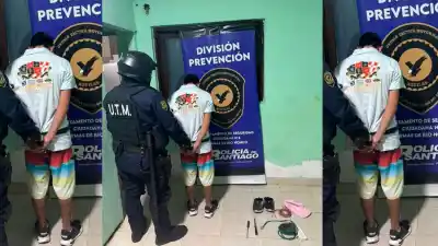 Huida frustrada en el barrio España: lo que llevaba en las manos lo delató