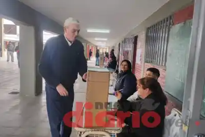 Votó y lanzó una frase que ilusiona a todos: "Va a ser un día de festejo para la democracia"