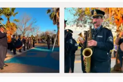 La música volvió a la plaza: la Banda de la Policía celebró su aniversario con un concierto al aire libre
