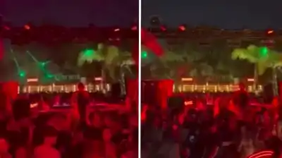 Caos en la Costanera: el video que captó el instante en que el escenario se desplomó sobre la gente
