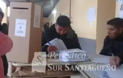 Suncho Corral elige intendente: el 25% del padrón ya sufragó y la votación avanza sin sobresaltos