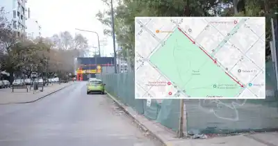 Cambios en el tránsito: comienzan las obras que avanzan sobre el Parque Saavedra