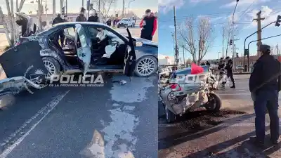 Cinco vehículos chocaron en cadena frente a Makro y el responsable dio positivo en alcohol