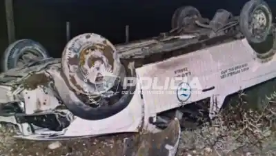Robó un celular, escapó en una camioneta y el GPS lo delató: volcó en la Ruta 14