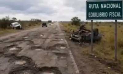 El meme que expone el abandono de la ruta 151 y el equilibrio fiscal