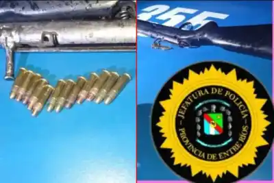 Un rifle cargado y 11 municiones: así fueron atrapados en un campo de Colonia Yeruá