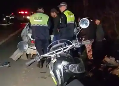 Impactante triple choque en la ruta 38: un motociclista perdió la vida tras ser arrollado por un camión cañero