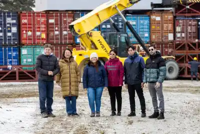 El recorrido de Melella por la futura usina que promete transformar la energía de Ushuaia