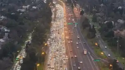 Atropellaron a un peatón en la Panamericana y el caos vehicular no da tregua