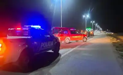Perdió el control y cayó de la moto: dos heridos en la Ruta 38