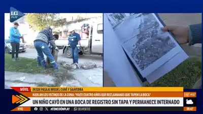 Un niño cayó en un pozo tras cuatro años de reclamos: "Tuvimos que esperar una desgracia para que nos escucharan"