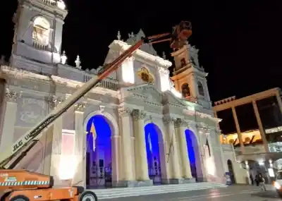 La Catedral de Salta recuperará su esplendor histórico con un nuevo sistema de luces LED