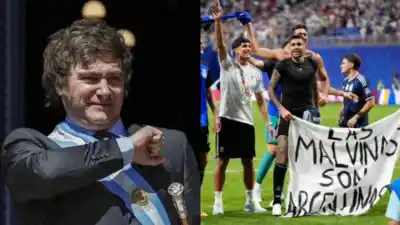 Milei reveló la multa de FIFA por la bandera de Malvinas y su llamada con Infantino