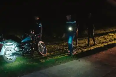 Perdió el control y terminó contra el guardarraíl: el dramático accidente en la Ruta 26 que dejó a un motociclista herido de gravedad