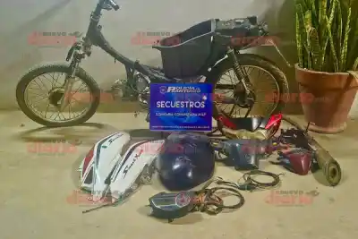 Apareció desguazada: la moto robada a un joven bandeño fue hallada por la policía