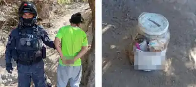 Un frasco con dinero delató a un adolescente en pleno patrullaje en Salta