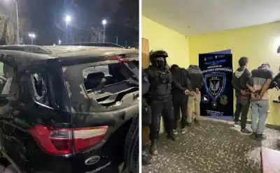Impactante asalto a un policía en El Manantial: cuatro aprehendidos y un detalle que sorprende