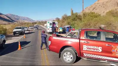 Impactante choque en la Ruta 9: bomberos y SAME trabajaron a fondo en Angosto Chico