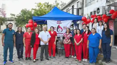 El equipo de salud del Centro de Hemoterapia se instaló en el Hospital de la Madre y el Niño: qué hicieron