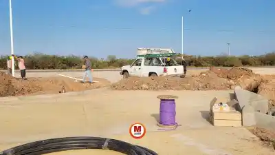Las Breñas ilumina un acceso estratégico: ¿qué obras se realizaron en la rotonda de Ruta 6?