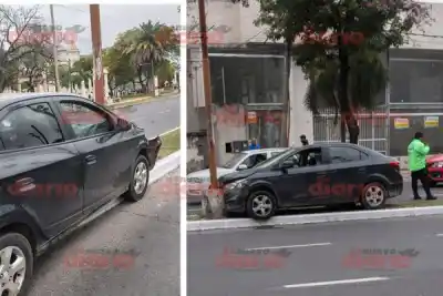 Un conductor terminó contra una columna en plena avenida Belgrano: ¿qué fue lo que ocurrió?