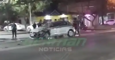 Dos mujeres, una embarazada, terminaron gravemente heridas tras un violento choque en Cerrillos