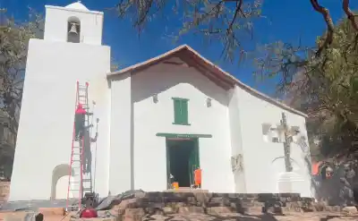 Restauran la iglesia más antigua de Purmamarca: qué trabajos se están haciendo