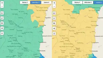 Alerta amarilla en Entre Ríos: ¿qué zonas serán las más afectadas por las tormentas?