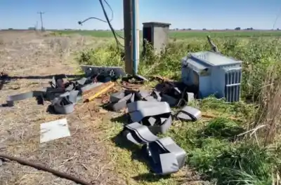 Robo de película en 25 de Mayo: desarman un transformador y se llevan las bobinas de cobre