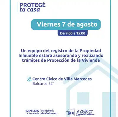 Villa Mercedes: llega un operativo que blinda tu casa frente a deudas y embargos