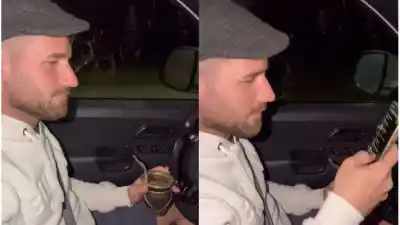 El video que complicó a un senador: lo filmaron manejando con el celular y un mate