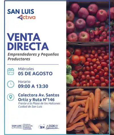Vuelve la feria de productores a San Luis: el nuevo horario que tenés que conocer