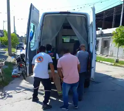 Dos heridos al chocar dos motocicletas en la ciudad