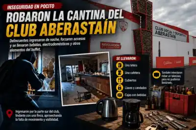 Robaron en el Club Aberastain: qué se llevaron y qué pasará con el torneo