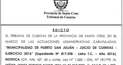 Un fallo del Tribunal de Cuentas que podría complicar a un exfuncionario de Puerto San Julián