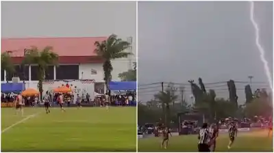 Tragedia en Tailandia: un futbolista de 24 años murió tras ser impactado por un rayo durante un partido