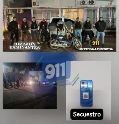 Así atraparon a los motochorros que le robaron el celular a un nene de 12 en Resistencia