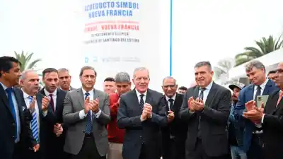 El gobernador Suárez dejó inaugurado el acueducto de El Simbol y Nueva Francia: ¿qué obras lo acompañan?