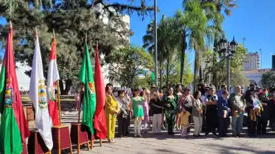 Conmemoraron los 201 años de independencia de Bolivia en el corazón de Jujuy