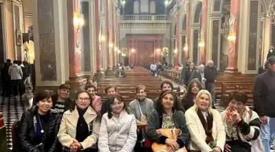 El emotivo encuentro de los jubilados de Cerrillos con el Señor y la Virgen del Milagro