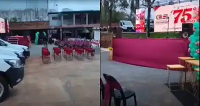 Un vecino irrumpió en el acto de la CEEL y enfrentó a las autoridades por los ruidos de la madrugada